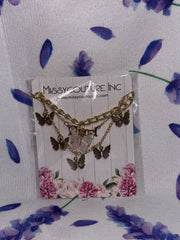 3PC Butterfly Anklet